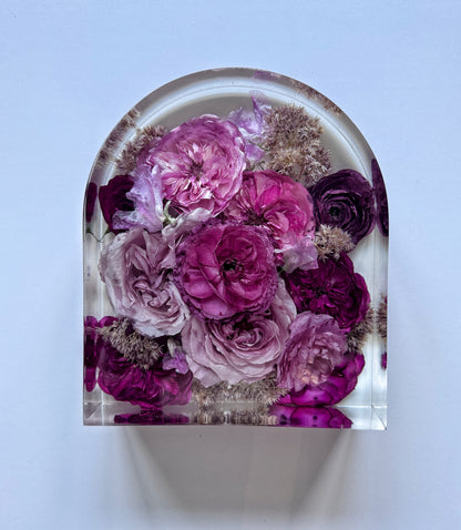 8" Arch Floral Preservation Keepsake