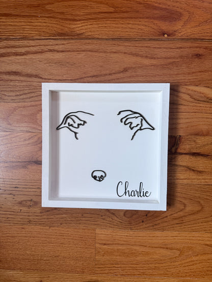 Custom Pet Silhouette Portrait – Classic & Upgraded Options