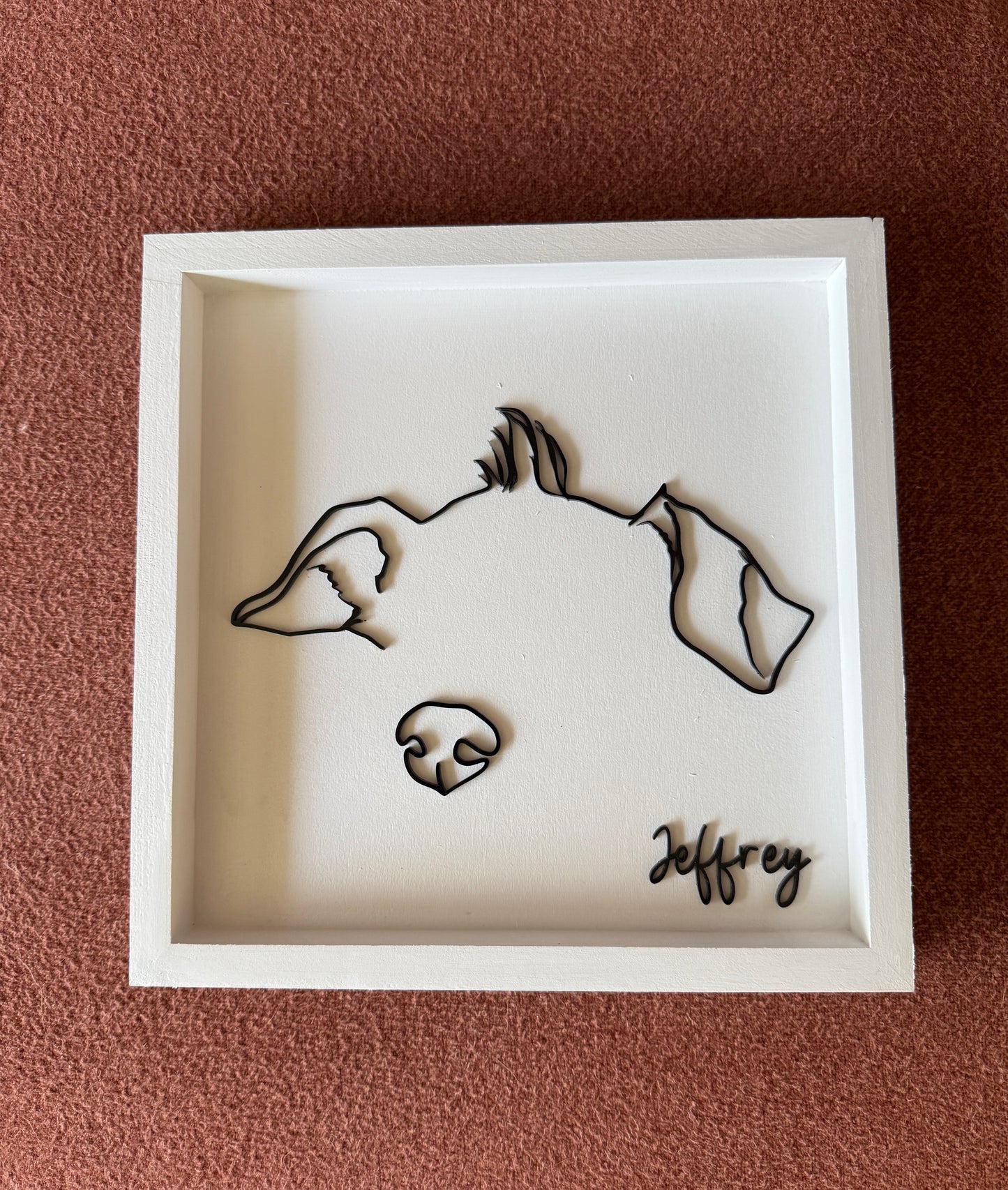 Custom Pet Silhouette Portrait – Classic & Upgraded Options