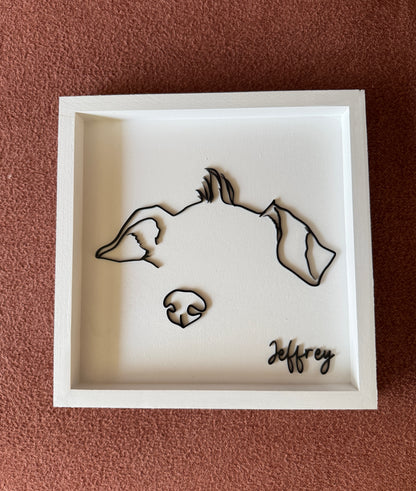 Custom Pet Silhouette Portrait – Classic & Upgraded Options