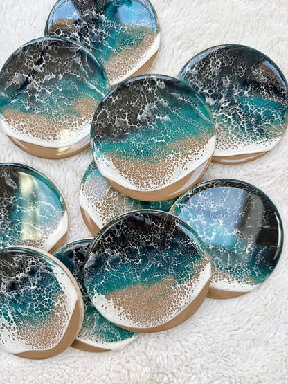 Resin Ocean Wave Coasters 4/9/26