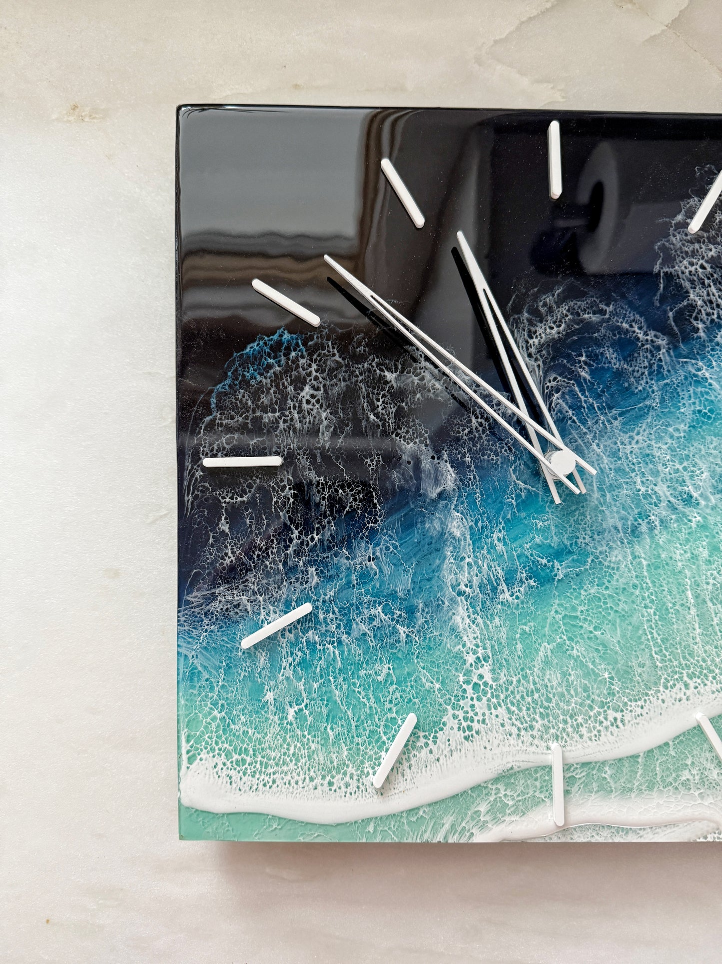 Ocean Wave Clock Wall Art