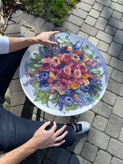 18" Table Floral Preservation Keepsake