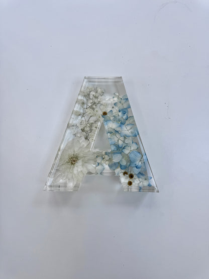 Letter Blocks Floral Preservation Keepsake - Add On Item