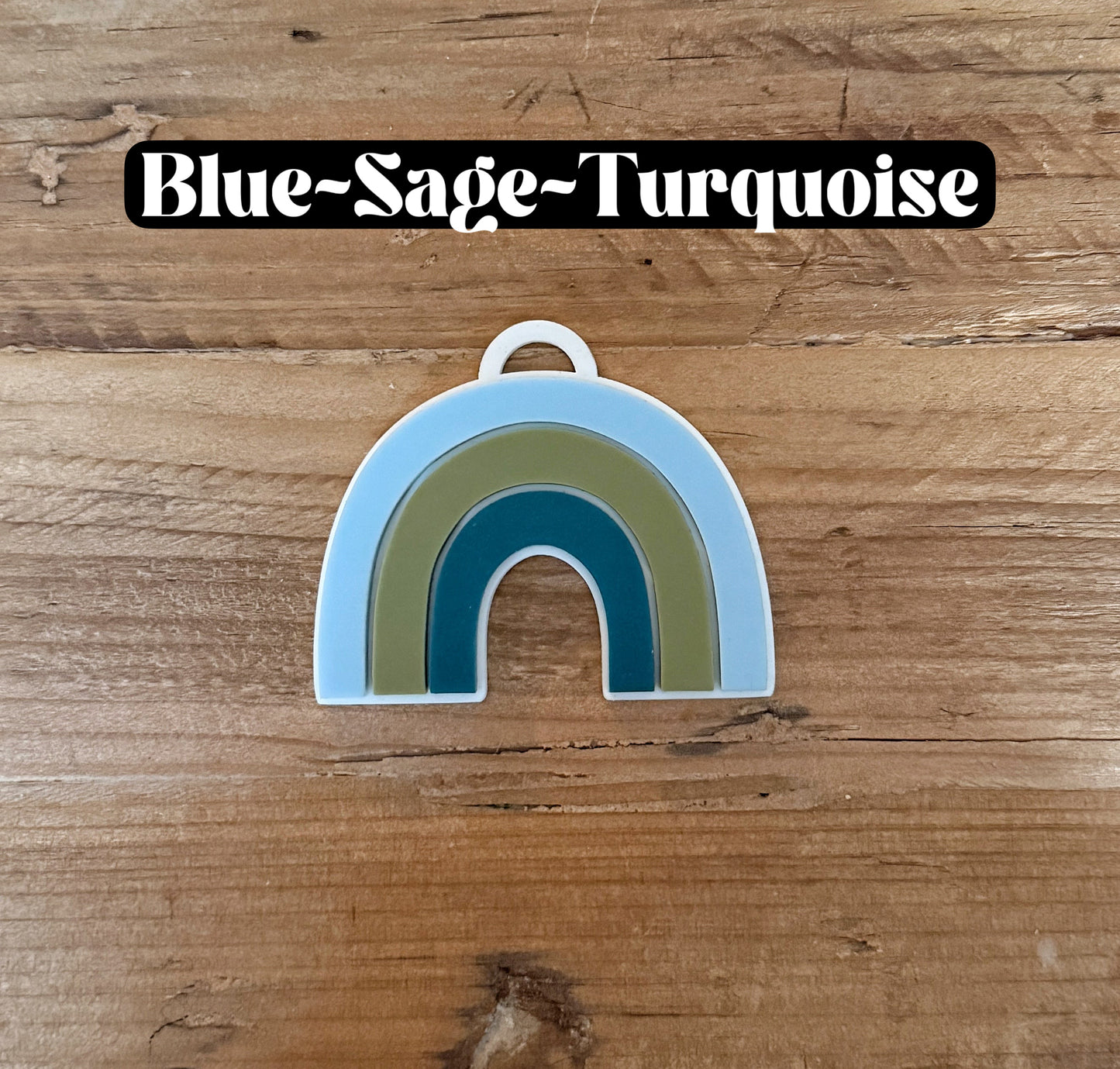 Custom Name Rainbow Keychain | Personalized Acrylic Tag