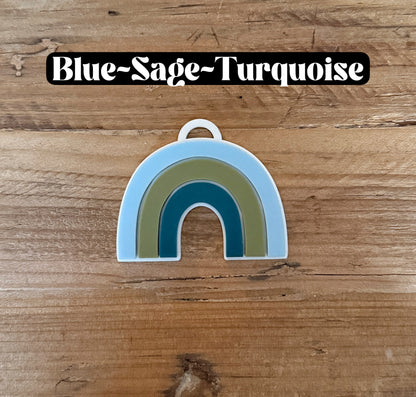 Custom Name Rainbow Keychain | Personalized Acrylic Tag