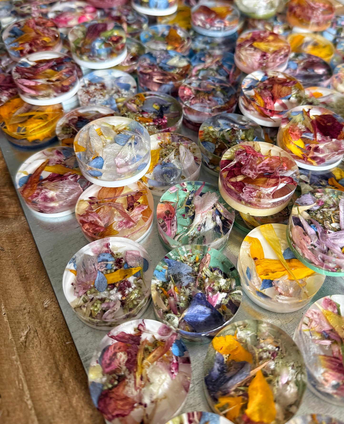 Floral Confetti Magnets | Real Pressed Flower Resin Magnets