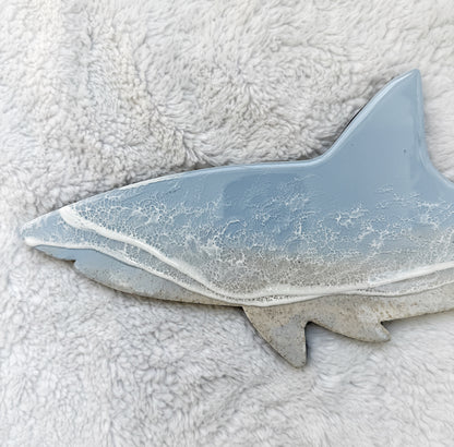 Great White Shark Wall Art | Ocean Wave Resin Decor 4/9/26