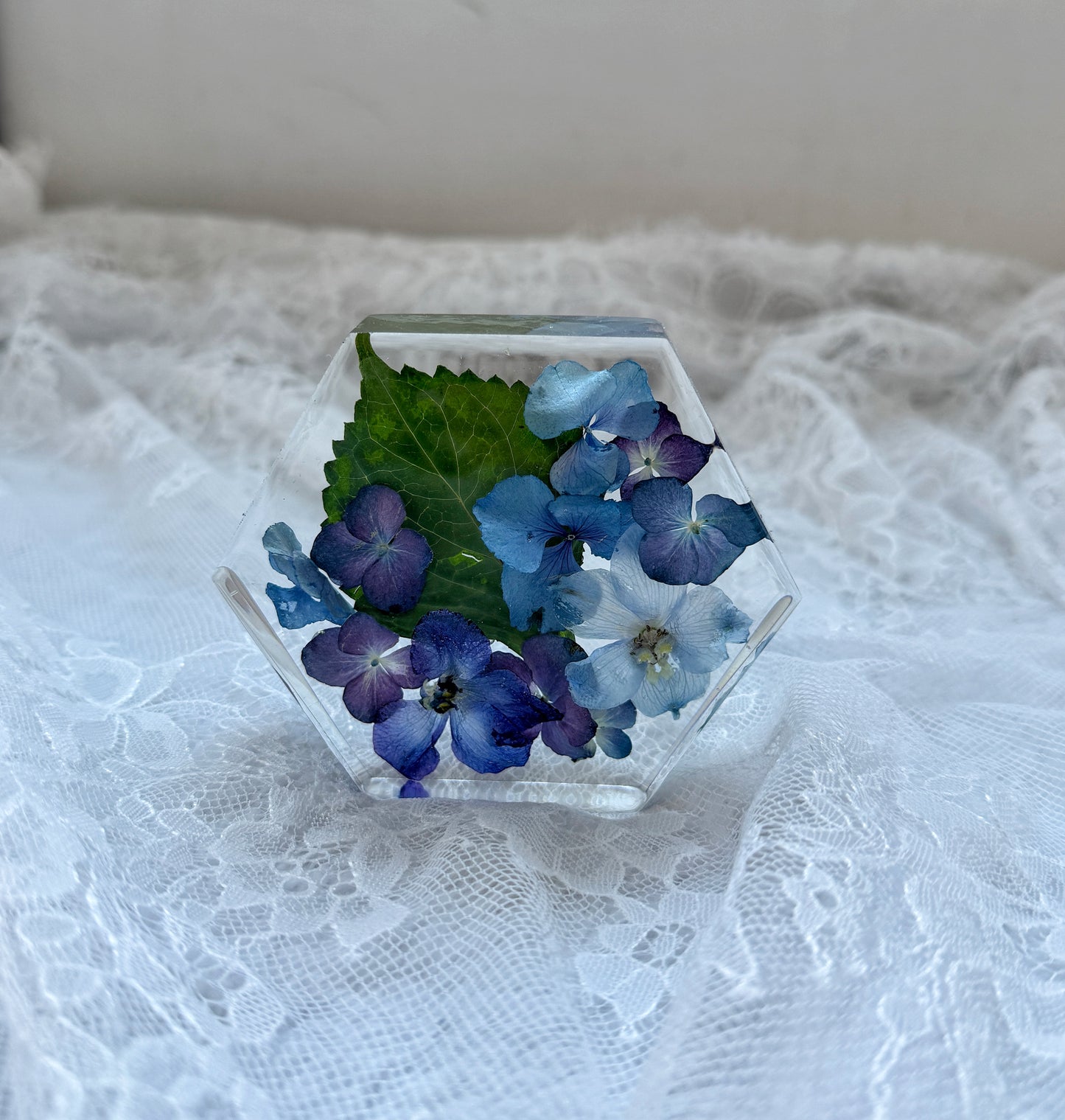 Mini Hexagon Floral Preservation Keepsake - Add On Item
