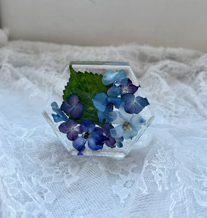 Mini Hexagon Floral Preservation Keepsake - Add On Item