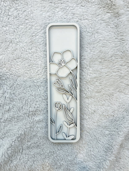 Custom Floral Resin Letter – Botanical Initial Art