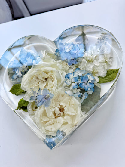 10" Heart Floral Preservation Keepsake