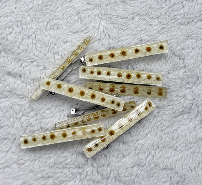 Resin Floral Barrette