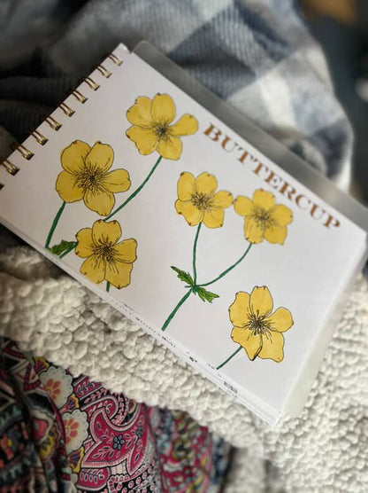 Complete Floral Coloring Book – Mixed Media Edition (with Marker Bundle) 11.16.25