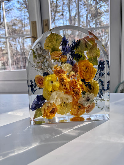 10" Arch Floral Preservation Keepsake