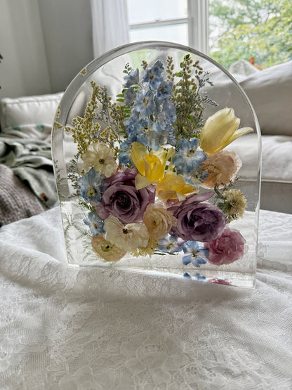 10" Arch Floral Preservation Keepsake