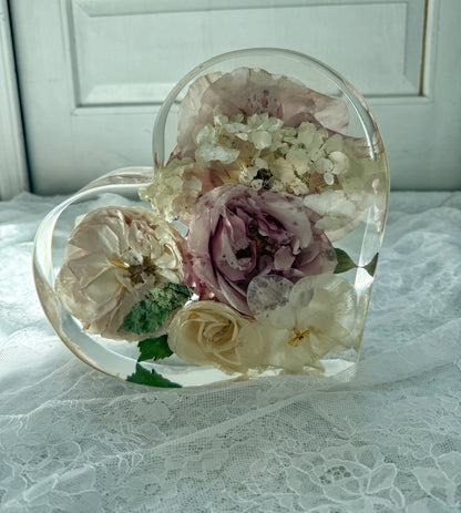 10" Heart Floral Preservation Keepsake
