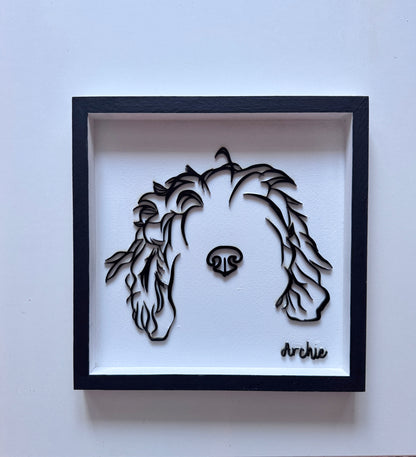 Custom Pet Silhouette Portrait – Classic & Upgraded Options