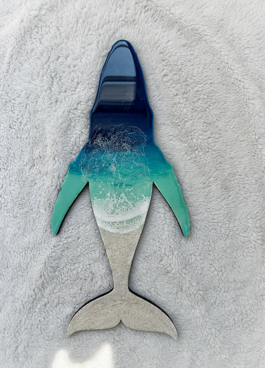 Humpback Whale Wall Art | Ocean Wave Resin Decor 4/9/26