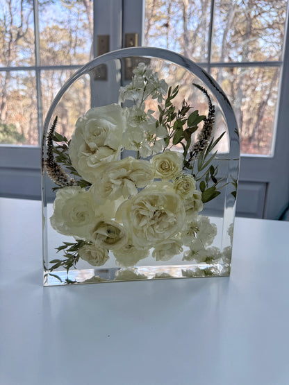 10" Arch Floral Preservation Keepsake