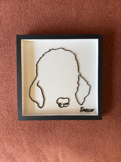 Custom Pet Silhouette Portrait – Classic & Upgraded Options