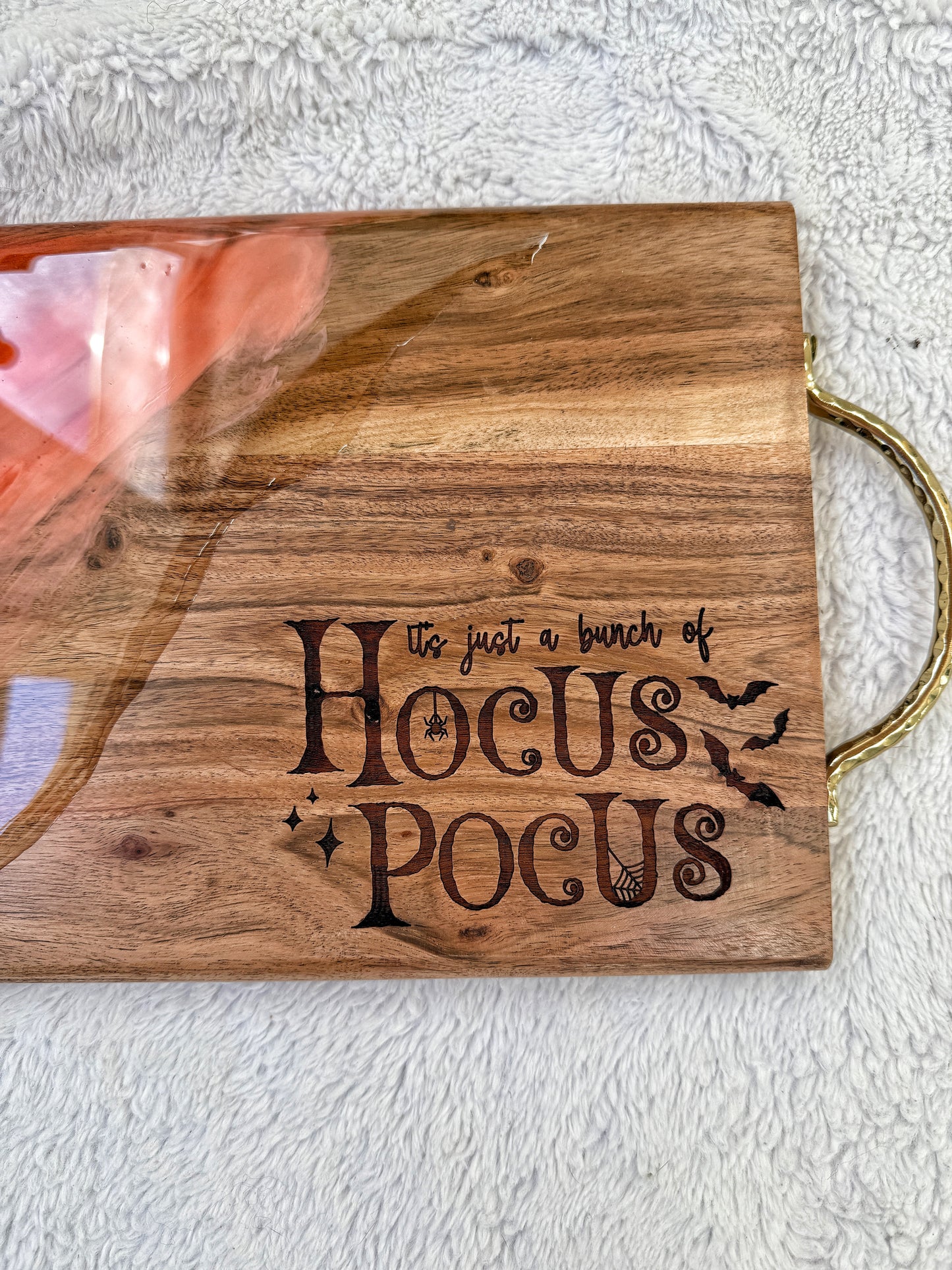 Halloween Cutting/Charcuterie Board - Acacia
