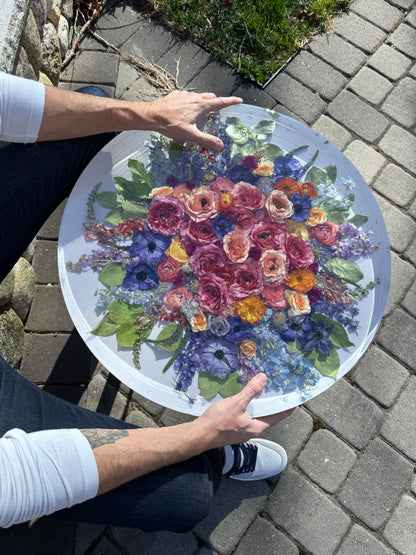 18" Table Floral Preservation Keepsake