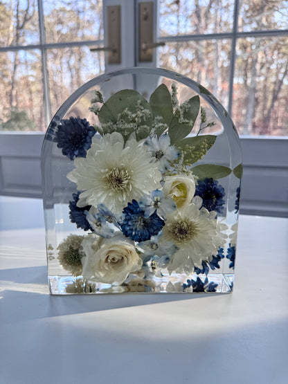 8" Arch Floral Preservation Keepsake