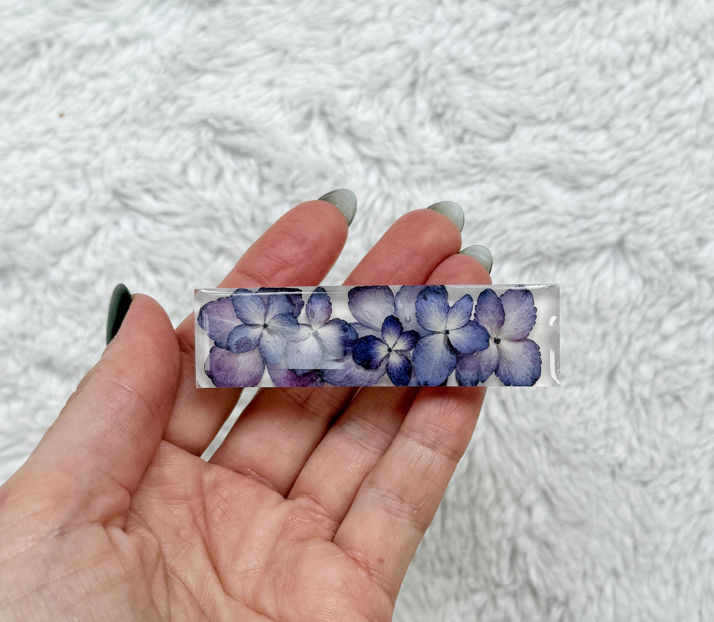 Resin Floral Barrette