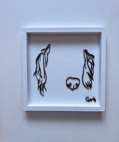 Custom Pet Silhouette Portrait – Classic & Upgraded Options