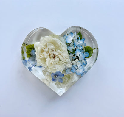 6" Heart Floral Preservation Keepsake - Add On Item