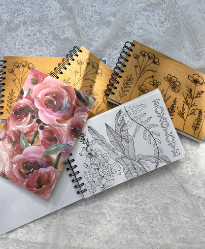 Complete Floral Coloring Book – Mixed Media Edition (with Marker Bundle) 11.16.25