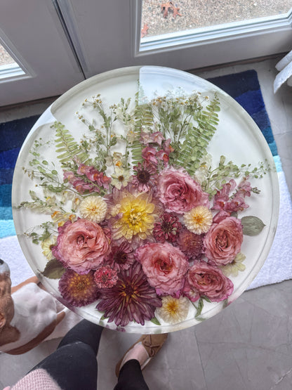 18" Table Floral Preservation Keepsake