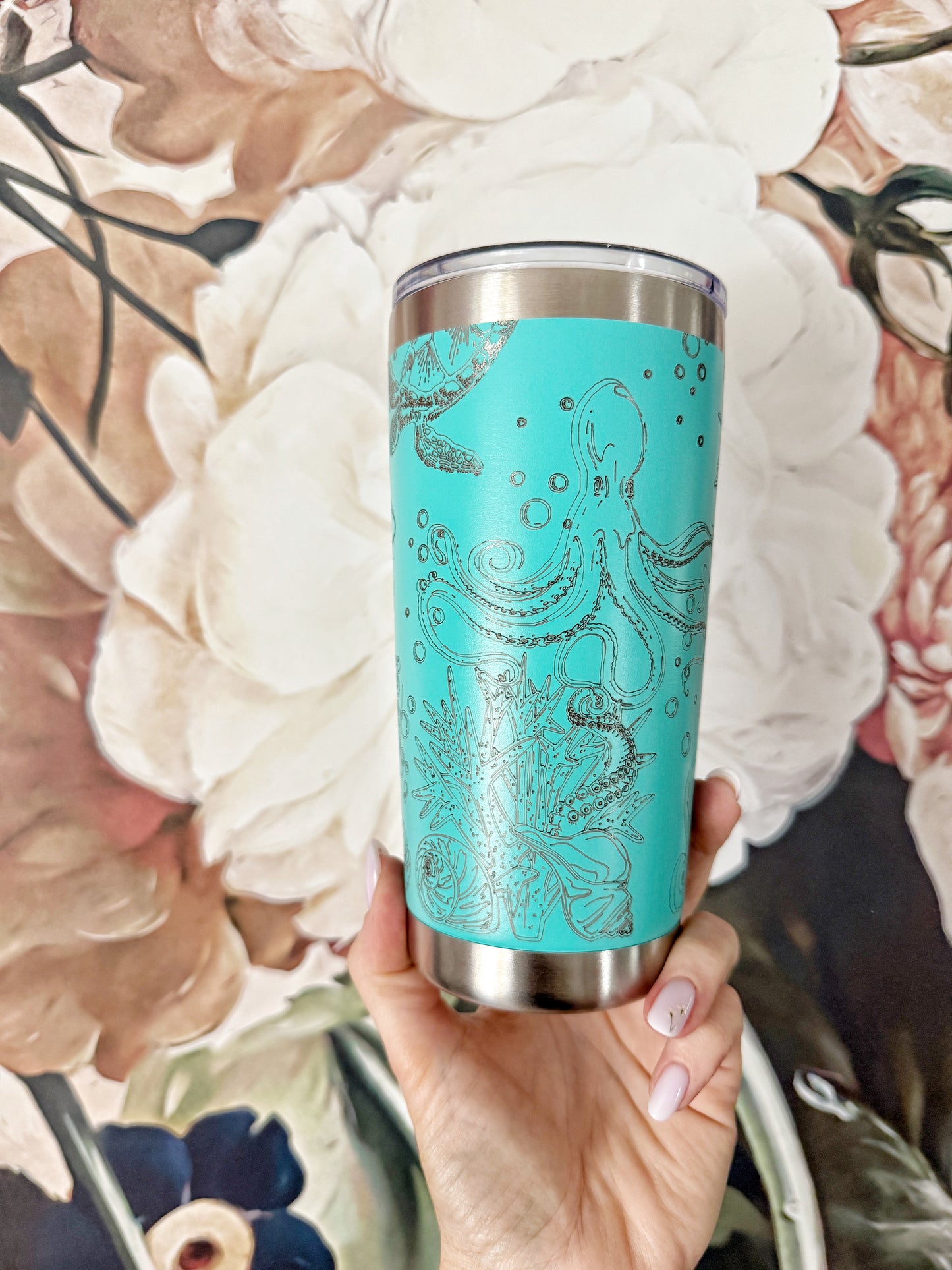 Laser Engraved Stainless Steel Tumbler | 20oz Insulated Travel Cup