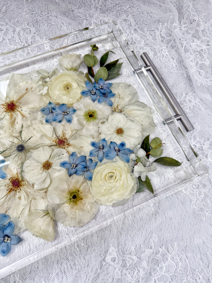 11" x 14" Acrylic Tray Floral Preservation Keepsake