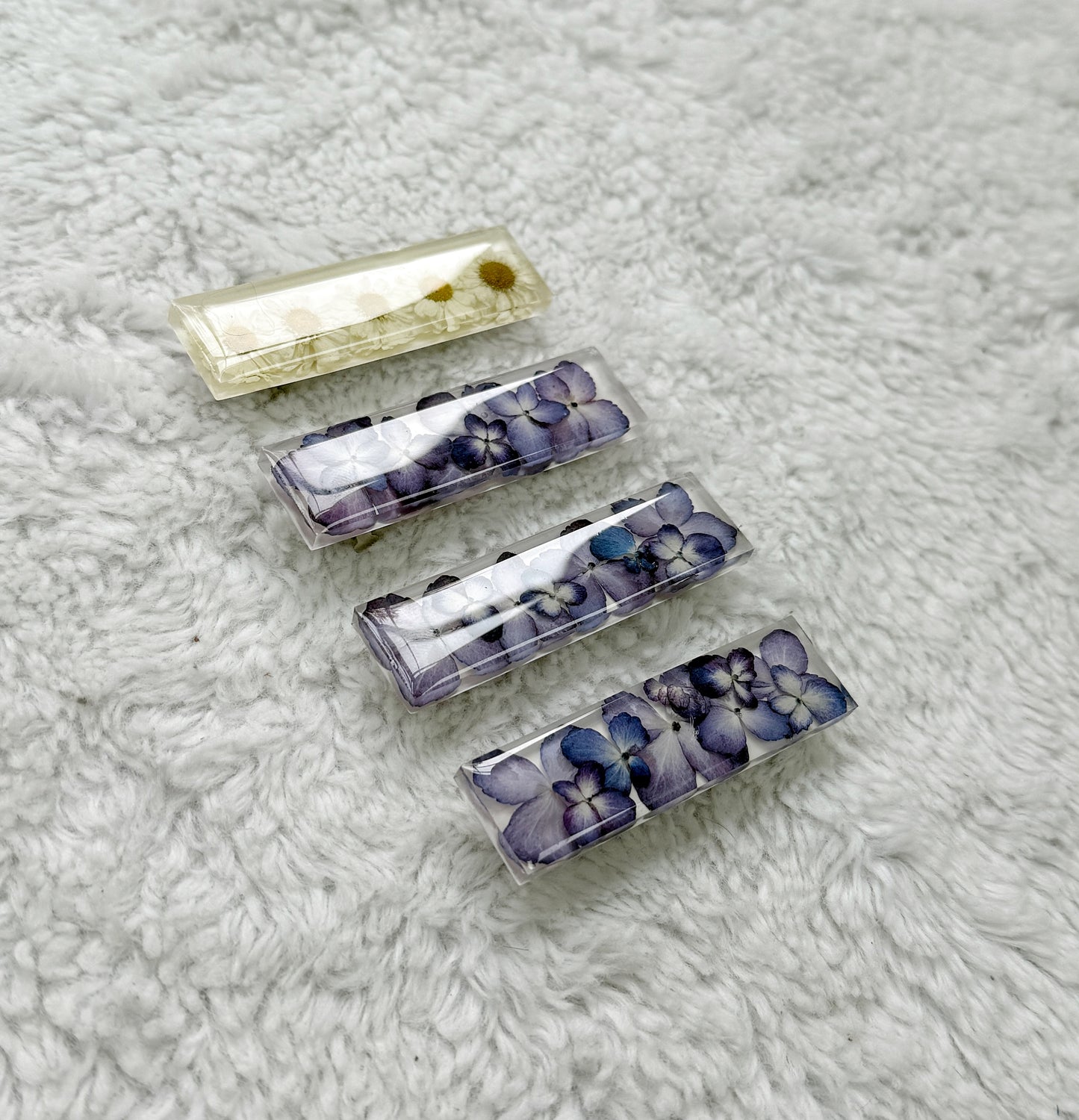 Resin Floral Barrette