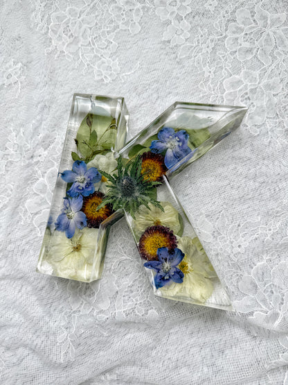 Letter Blocks Floral Preservation Keepsake - Add On Item