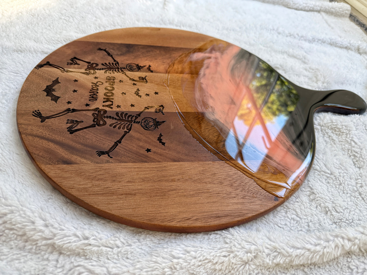 Halloween Cutting/Charcuterie Board - Acacia