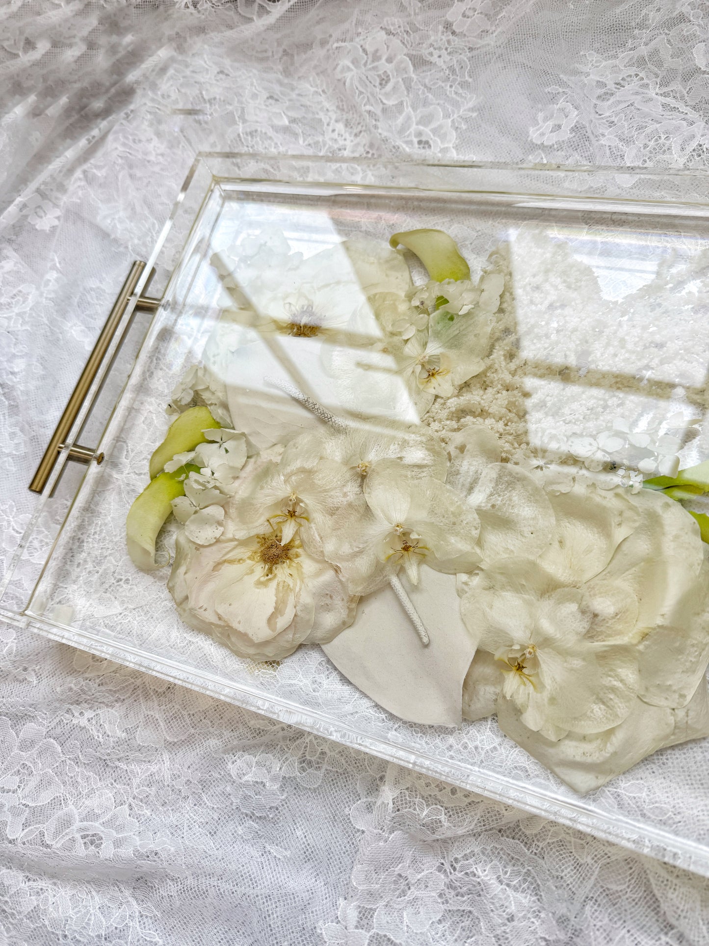 11" x 14" Acrylic Tray Floral Preservation Keepsake