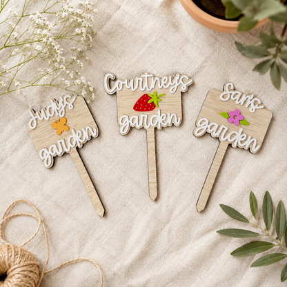 Personalized Garden Plant Stake – Custom Name Sign