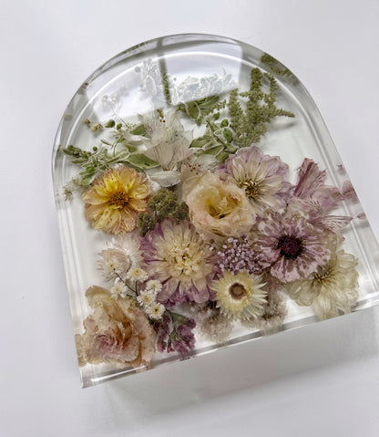 10" Arch Floral Preservation Keepsake