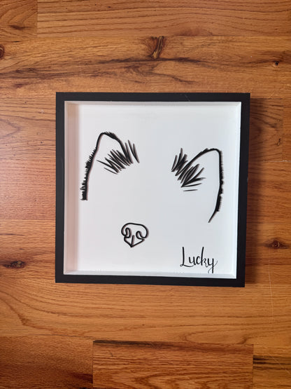 Custom Pet Silhouette Portrait – Classic & Upgraded Options