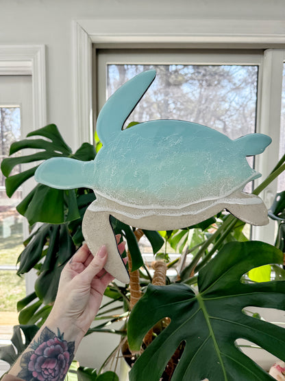 Sea Turtle Wall Art | Ocean Wave Resin Decor 4/9/26