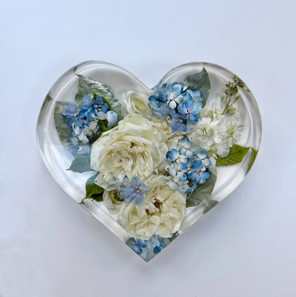 10" Heart Floral Preservation Keepsake