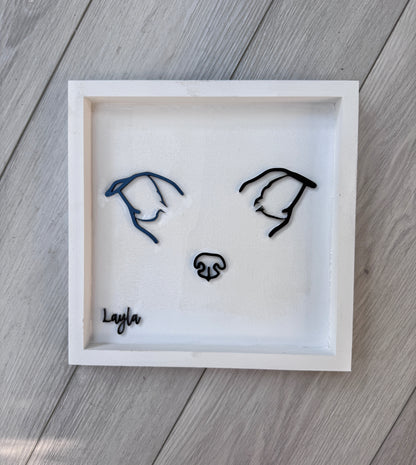 Custom Pet Silhouette Portrait – Classic & Upgraded Options