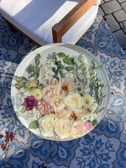 18" Table Floral Preservation Keepsake