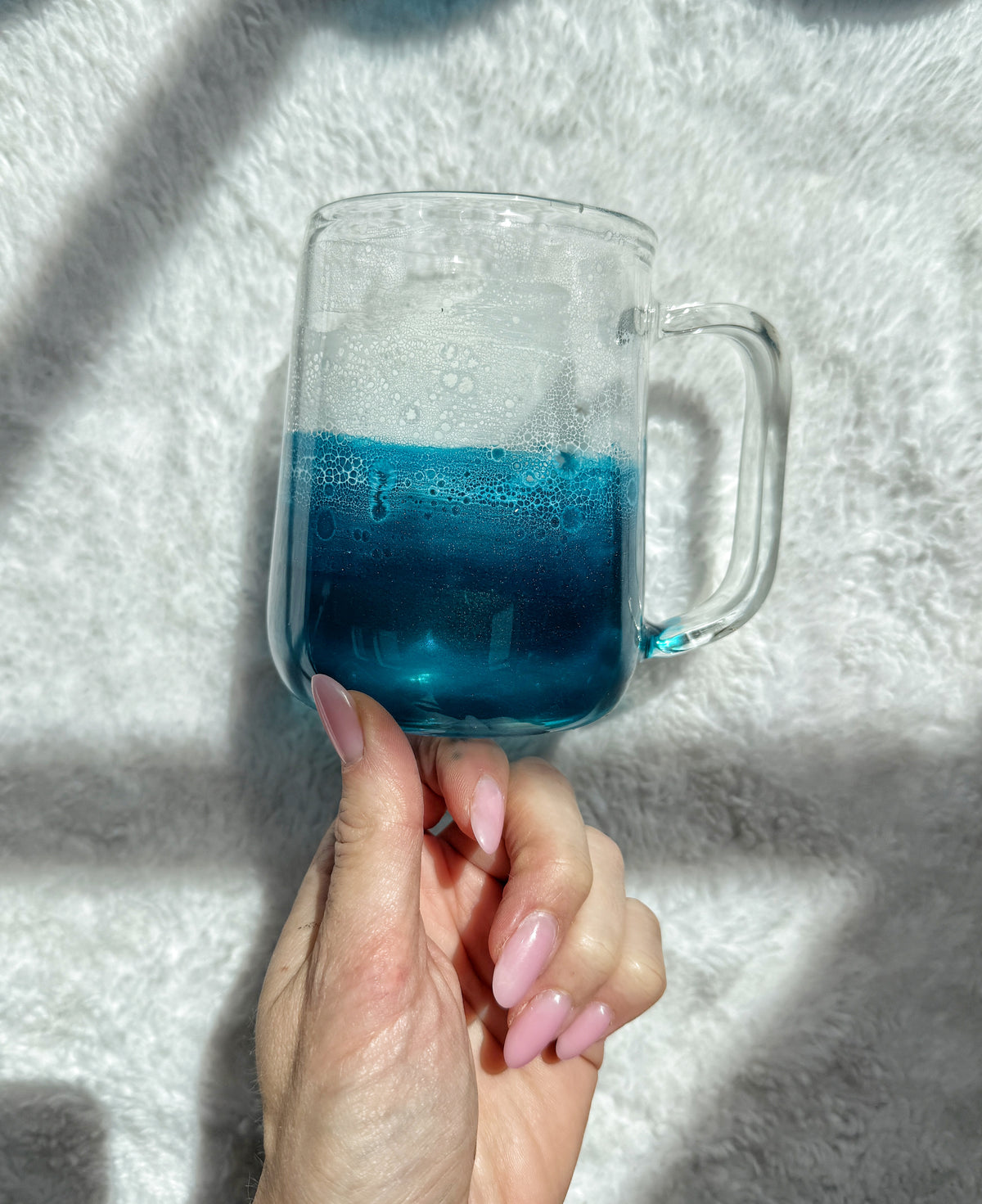 Ocean Wave Glass Mug | Handcrafted Resin Coffee Cup | Coastal Drinkware 9/17/26