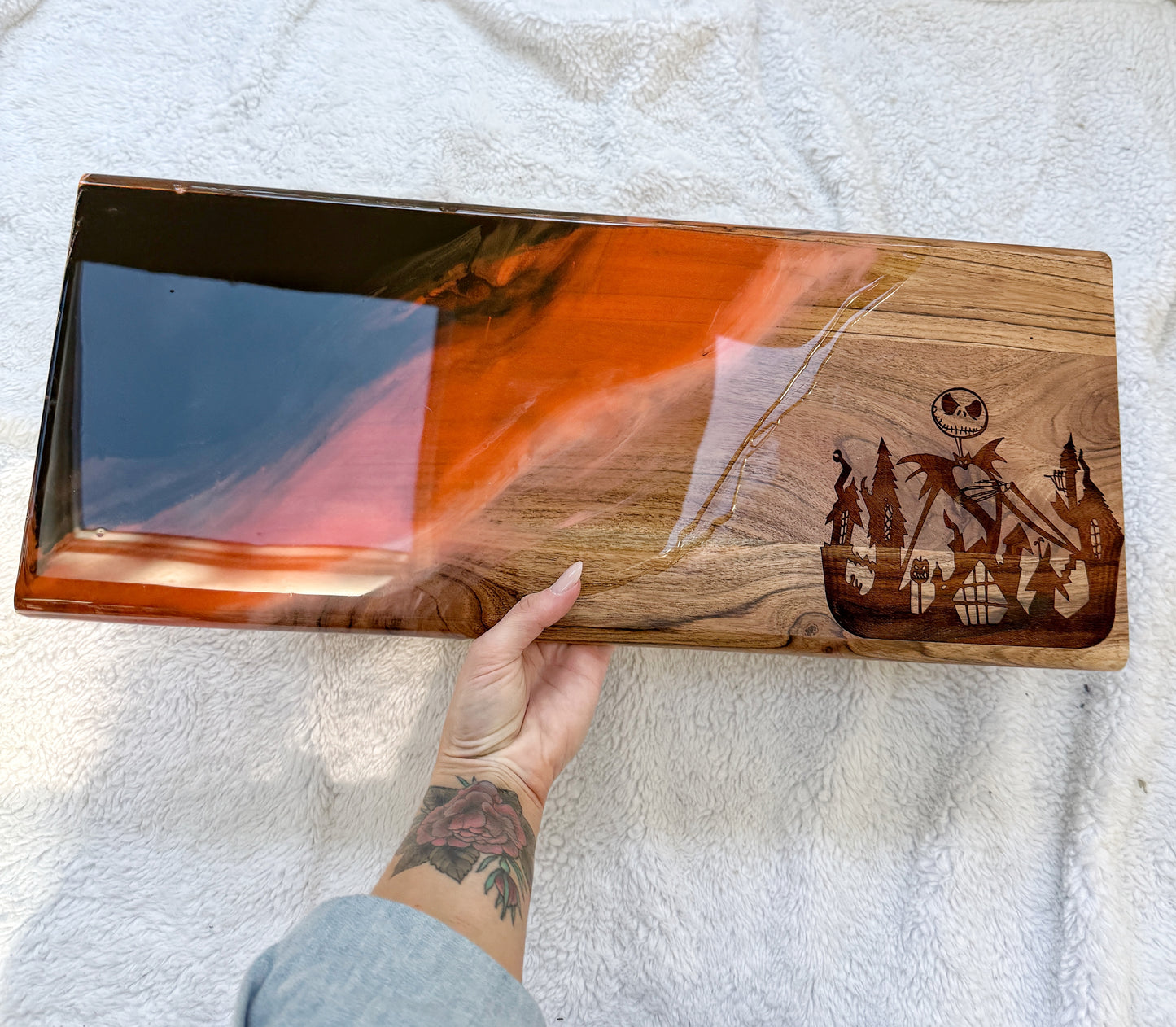 Halloween Cutting/Charcuterie Board - Acacia