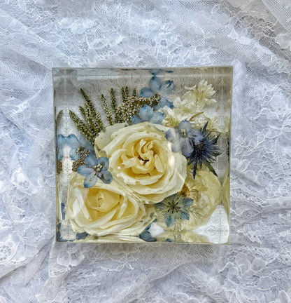 6" Square Floral Preservation Keepsake - Add On Item
