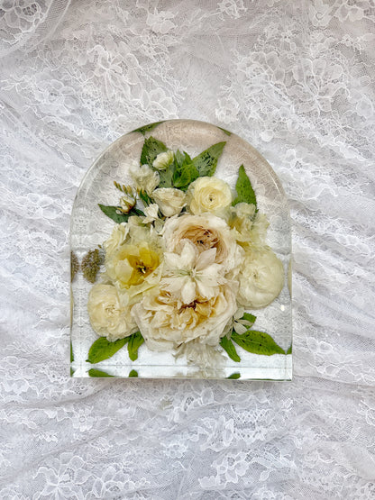 10" Arch Floral Preservation Keepsake